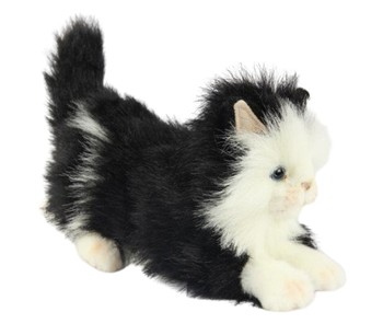 Hansa® | М'яка іграшка Кошеня чорно-біле, що лежить, L. 25см, HANSA (8231)