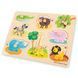 Пазл Сафари, New Classic Toys, деревянный, 8 частей, арт. 10431 8718446104313 фото 1
