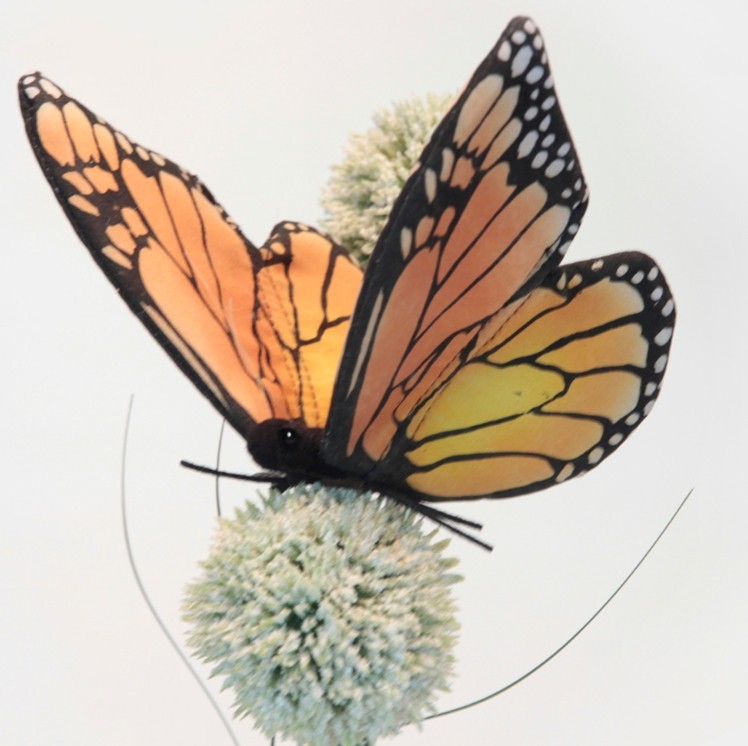 Hansa® | М'яка іграшка HANSA Метелик монарх бежево-жовтий 13 см (6551)