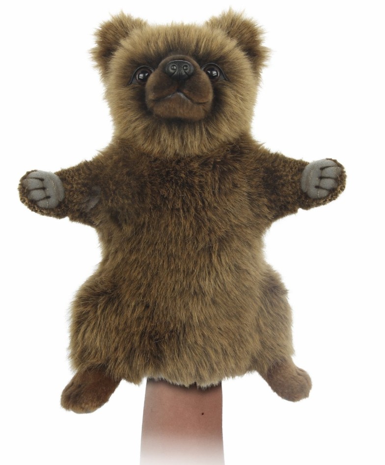 Hansa® | М'яка іграшка на руку HANSA Бурий ведмідь 33 см (7954)