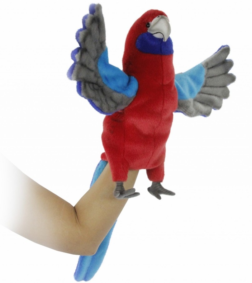 Hansa® | М'яка іграшка на руку HANSA Папуга Розелла 50 см (7350)