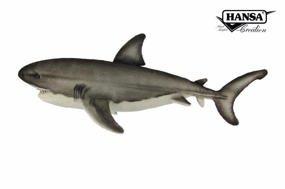 Hansa® | Мягкая игрушка Большая белая акула, L. 50см, HANSA (8537)