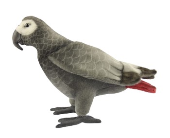 Hansa® | Мягкая игрушка Попугай серый африканский, L. 33см, HANSA (7985)
