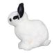 Hansa® | М'яка іграшка Білий кролик з чорними вухами, H. 18см, HANSA (8338) - фотографії