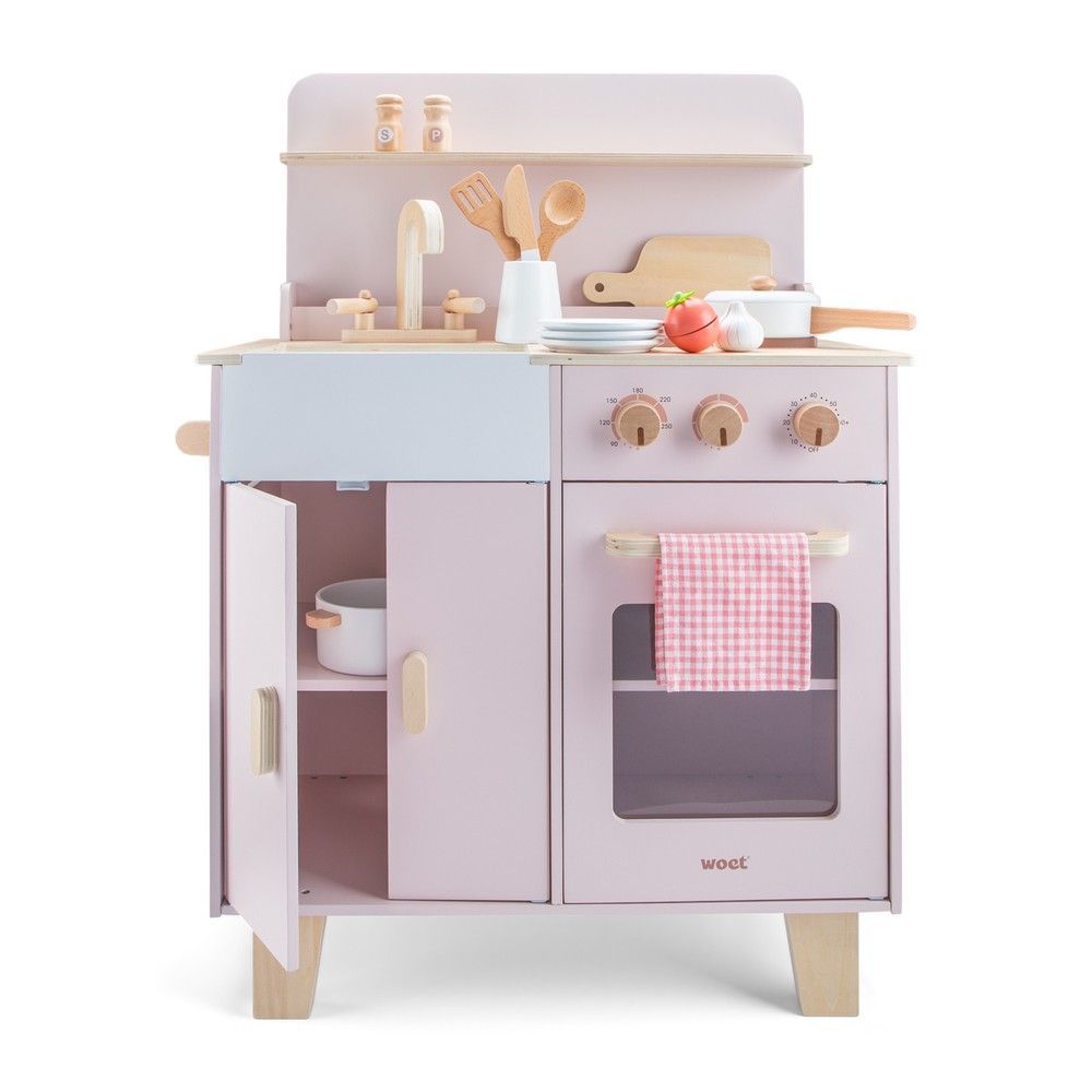Мини-кухня розовая, New Classic Toys (11081) 8718446110819 фото