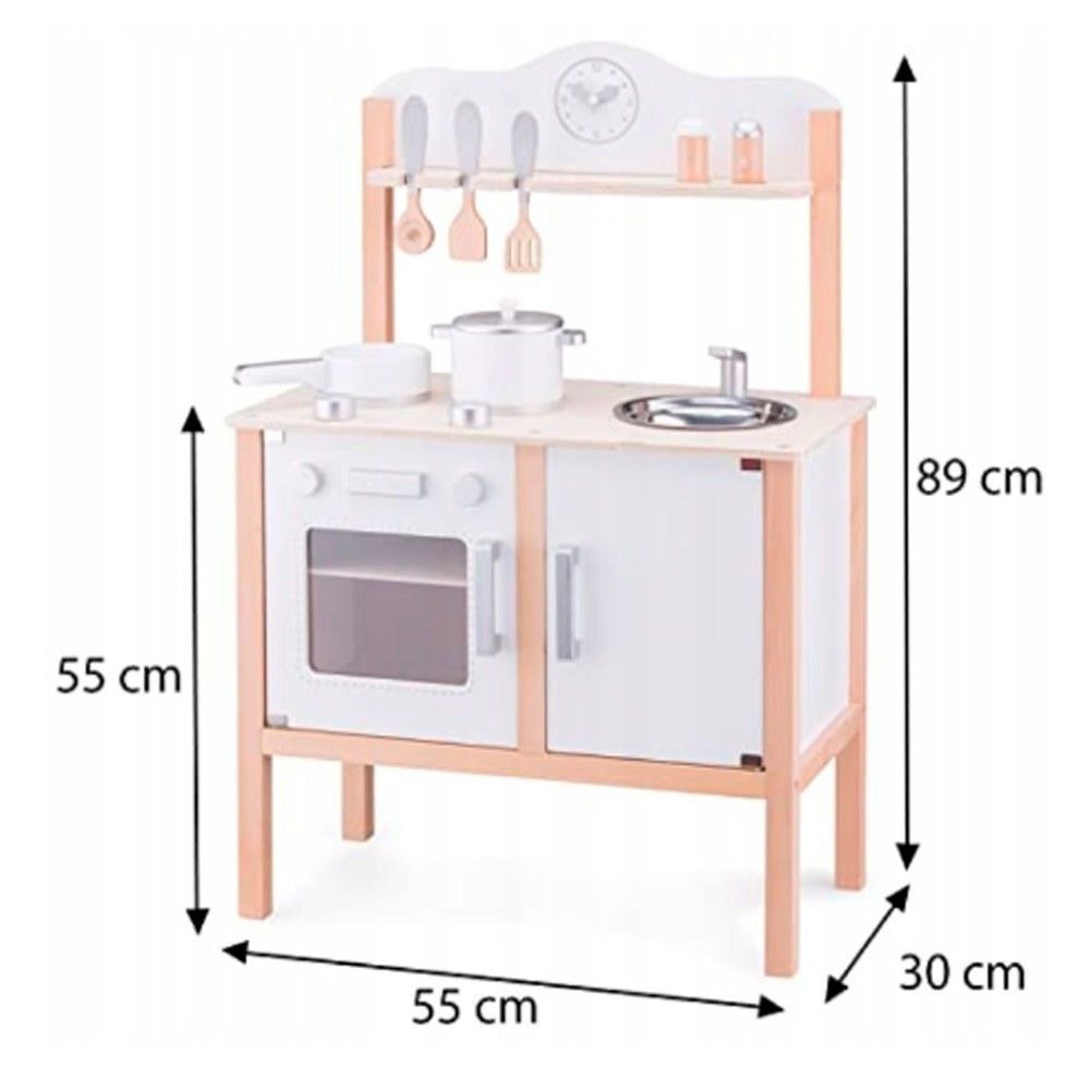 Игрушечная кухня Модерн, белая, New Classic Toys, 11050 от 3+ лет 8718446110505 фото