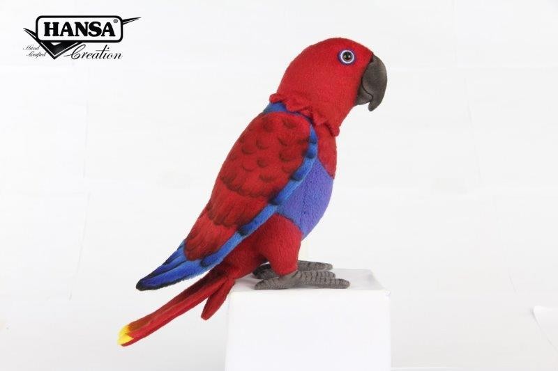 Hansa® | М'яка іграшка Позуючий папуга Електус (самка), L. 24см, HANSA (8430)