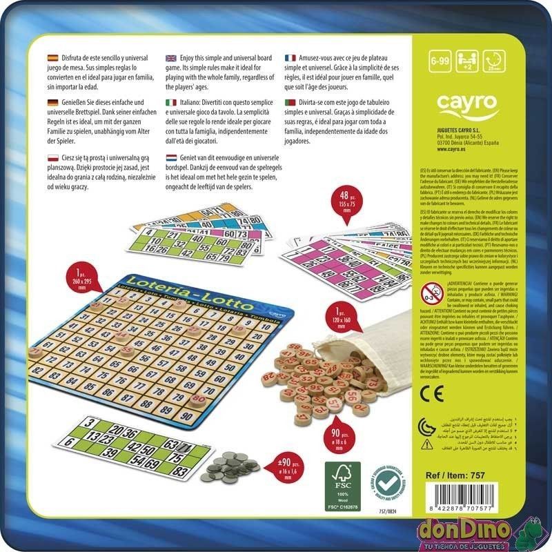 Игра Лотто, Cayro (07577) 8422878707577 фото
