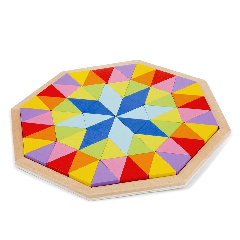 Головоломка Восьмикутник, New Classic Toys, дерев'яна, 72 частини, арт. 10515 8718446105150 фото