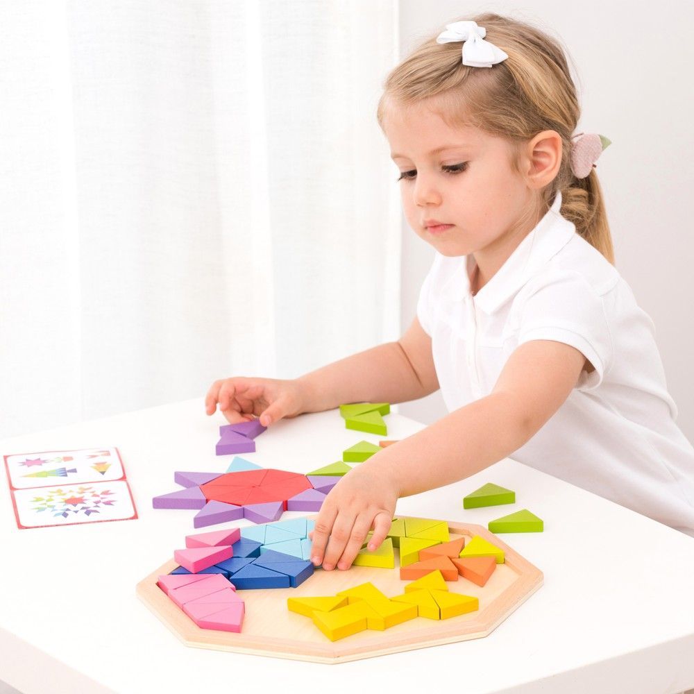 Головоломка Восьмикутник, New Classic Toys, дерев'яна, 72 частини, арт. 10515 8718446105150 фото