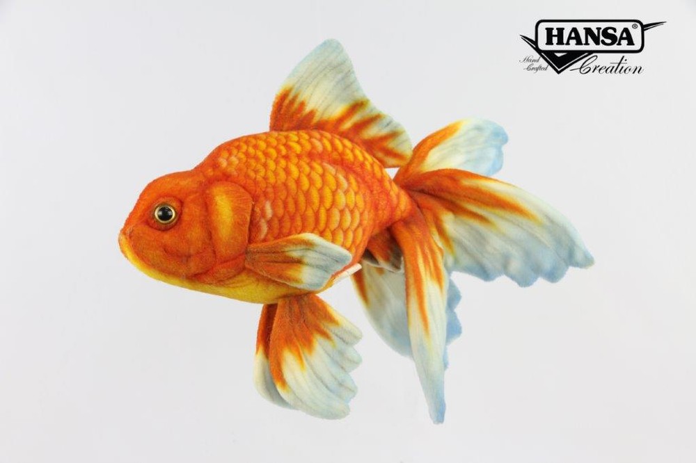 Hansa® | Мягкая игрушка Золотая рыбка Вуалехвост, L. 34см, HANSA (8539)
