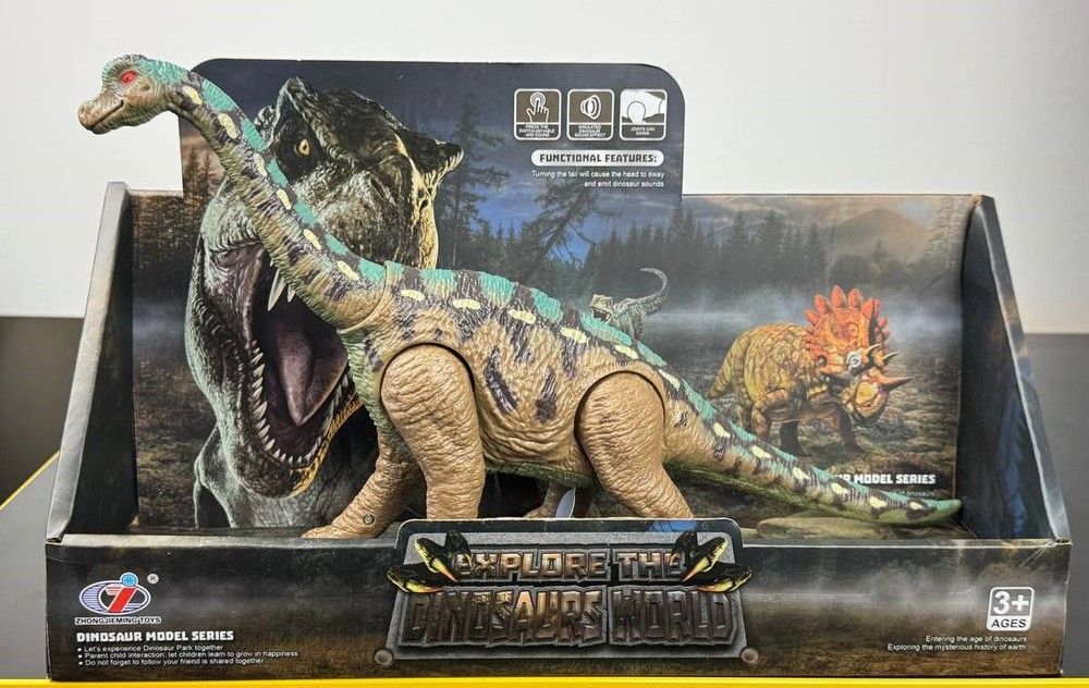 Фігурка Динозавра Брахиозавр зі звуковим ефектом, Dino Toys (55309) 2986096055309 фото