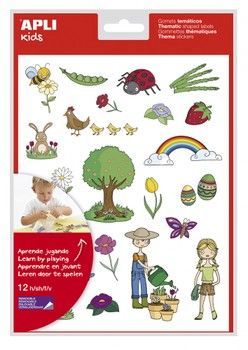 Наклейки тематические обучающие Весна, Apli Kids, 12 листов, арт. 11622 8410782116226 фото
