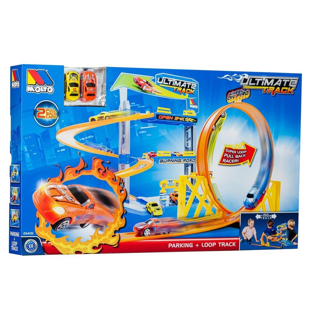 Игрушечный трек с паркингом и машинками Molto (34053) 8410963234053 фото