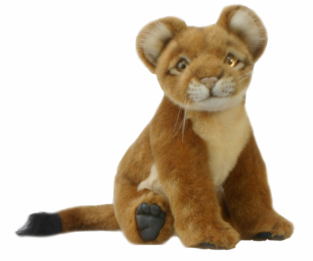 Hansa® | Левеня, яке сидить, 27 см, реалістична м'яка іграшка Hansa Toys (4480)