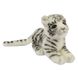 Hansa® | М'яка іграшка Біле тигреня, що лежить, L. 26см, HANSA (4089) - фотографії