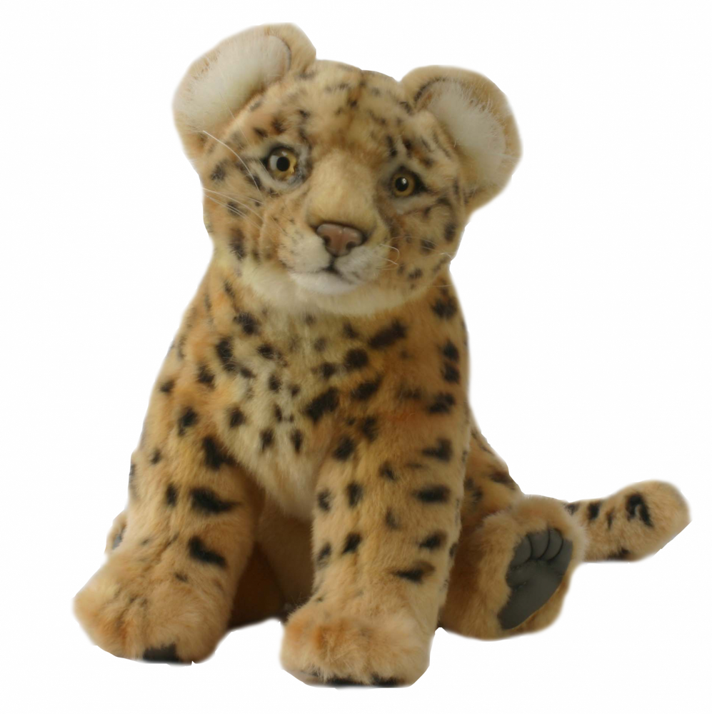 Hansa® | Мягкая игрушка Малыш леопарда, который сидит, Hansa, 27 см, арт. 4481
