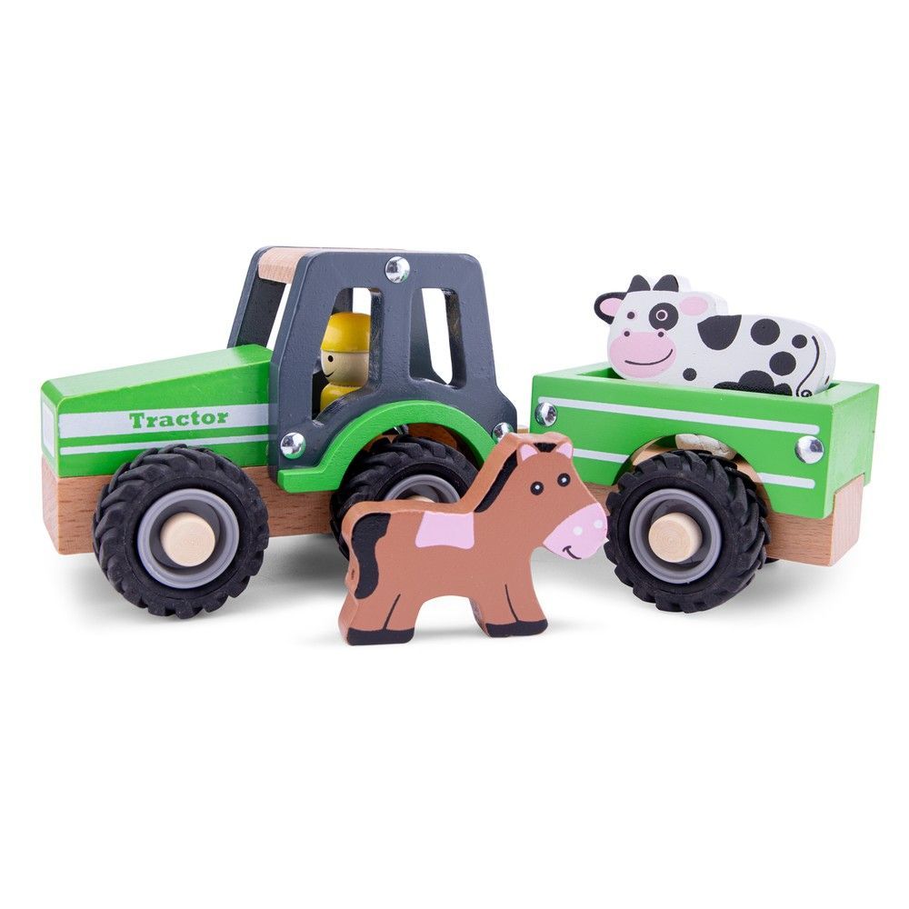 Игровой набор New Classic Toys "Трактор с прицепом и фигурками" 8718446119416 фото