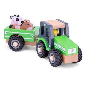 Игровой набор New Classic Toys "Трактор с прицепом и фигурками" 8718446119416 фото