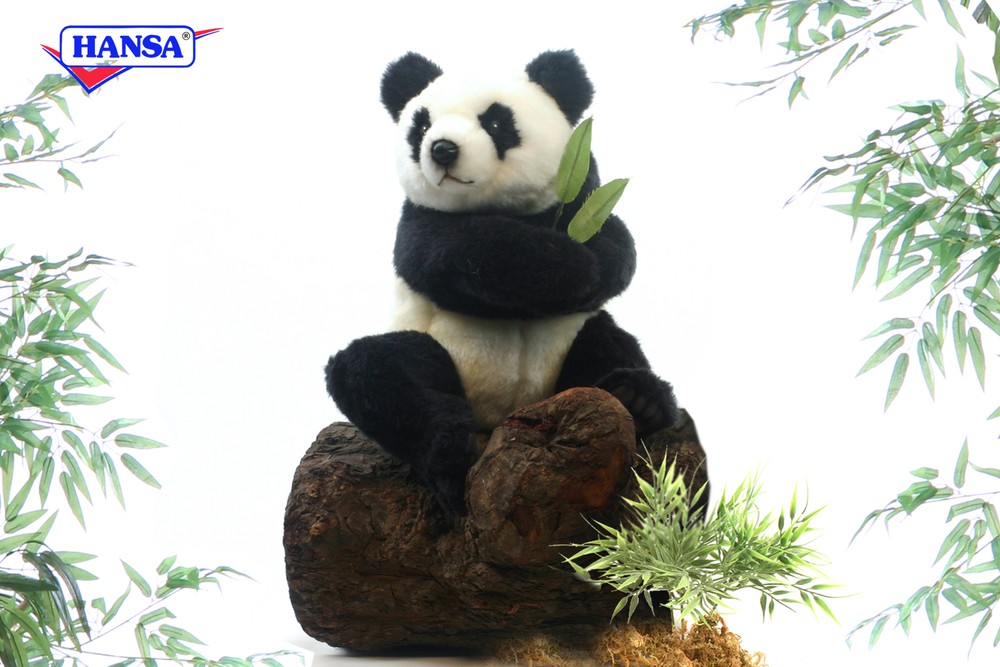 Hansa® | М'яка іграшка Панда, що сидить, H. 25см, HANSA (4184)