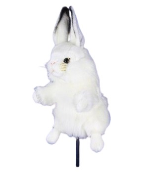 Hansa® | Мягкая игрушка Чехол для гольфа Белый кролик (дерево), H. 33см, HANSA (8460)