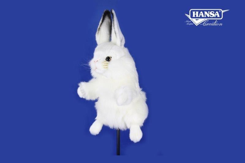 Hansa® | М'яка іграшка Чохол для гольфу Білий кролик (дерево), H. 33см, HANSA (8460)