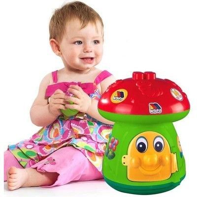 Игрушка Грибочек с блоками, 15шт Molto (50639) 8410963050639 фото