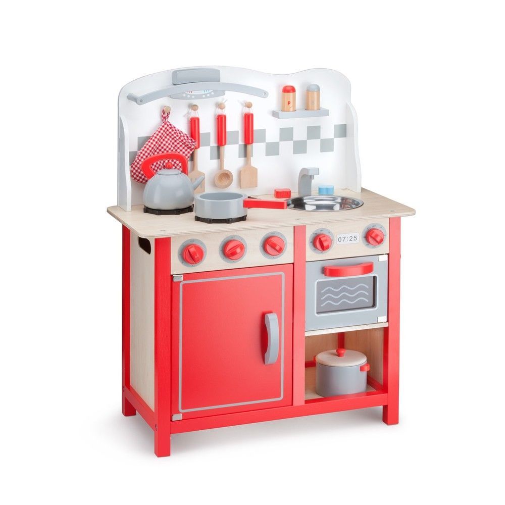 Игрушечная кухня Bon Appetit DeLuxe RED New Classic Toys 8718446110604 фото