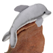 Hansa® | Дельфін фліппер, 20 см, реалістична м'яка іграшка Hansa Toys (3471) - фотографії