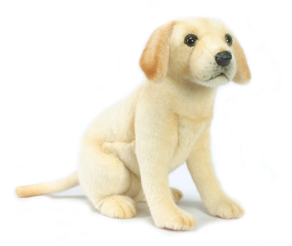 Hansa® | Щеня лабрадора, який сидить, 25 см, реалістична м'яка іграшка Hansa Toys (4712)