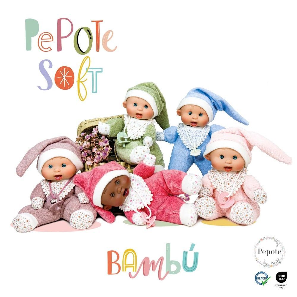 Пупс, серия SOFT DOUDOU, в голубой одежде в коробке, 26см, Nines d`Onil (04521) 8435054304521 фото