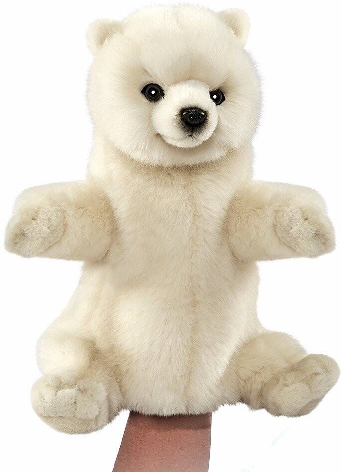 Hansa® | Полярний ведмідь, іграшка на руку, 31 см, реалістична м'яка іграшка Hansa Toys (7158)