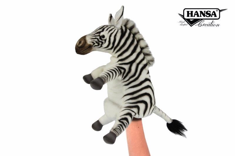 Hansa® | Мягкая игрушка на руку Зебра серия Puppet, H. 29см, HANSA (8470)