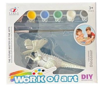 Набор для творчества Дилофозавр Раскрась динозавра набор 6 Dino Toys (56870) 2986096056870 фото