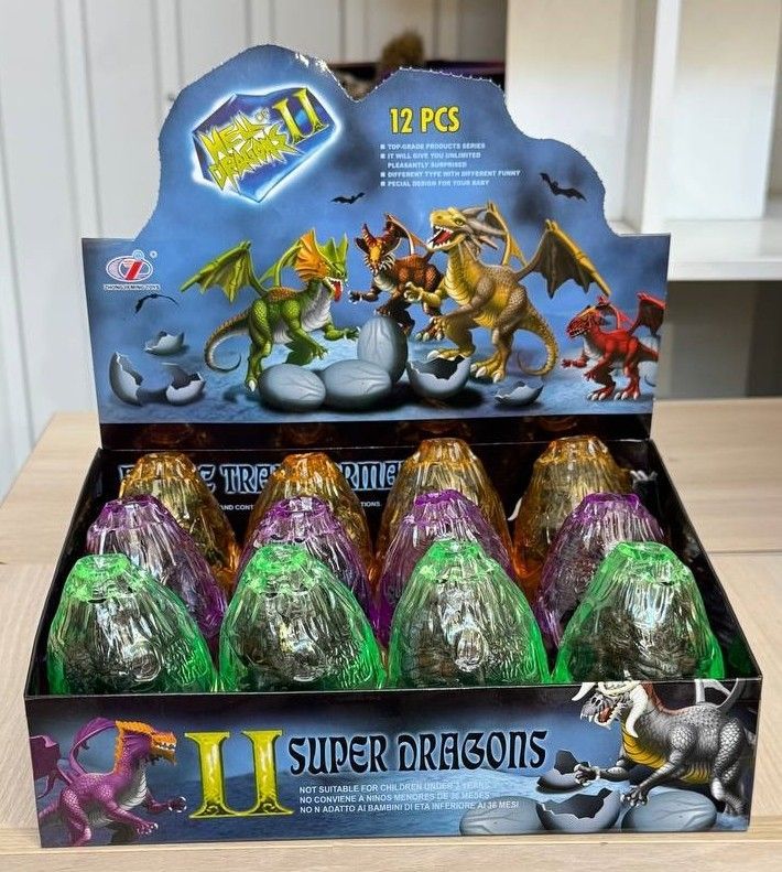 Игрушка-сюрприз в шаре Супер дракон зеленый Dino Toys (56535) 2986096056535 фото