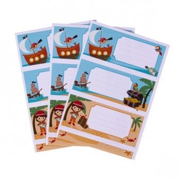 Школьные этикетки Пираты, Apli Kids, самоклеящиеся, 9 шт., арт. 18440 8410782184409 фото