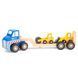 Игрушечный Автовоз с 2 строительными машинами, New Classic Toys (19614) 8718446119614 фото 1