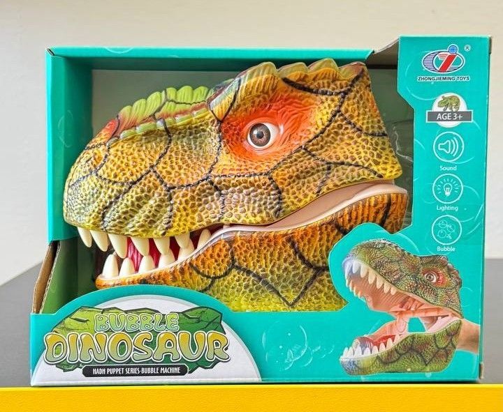 Генератор мильних бульбашок Дракон зелений Dino Toys (54890) 2986096054890 фото