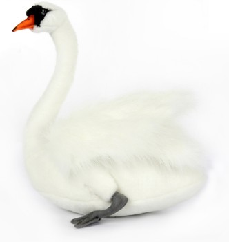 Hansa® | Белый лебедь, 27 см, реалистичная мягкая игрушка Hansa (7335)