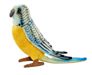 Hansa® | М'яка іграшка Хвилястий папужка блакитний, H. 15см, HANSA (4653)