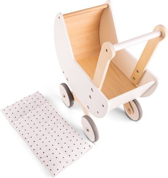 Візочок для ляльок з постільною білизною (біла) New Classic Toys (10760) 8718446107604 фото
