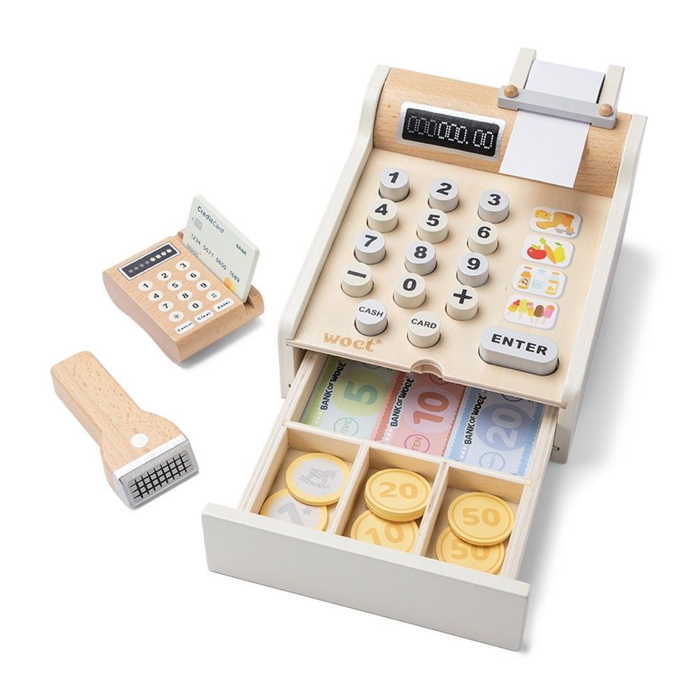 Кассовый аппарат, New Classic Toys, с монетами и кредитной картой 8718446106515 фото