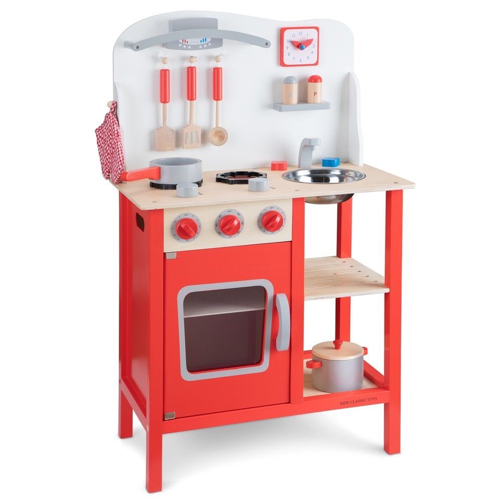 Игрушечная кухня Bon Appetit, цвет красный, New Classic Toys (1055) 8718446010553 фото