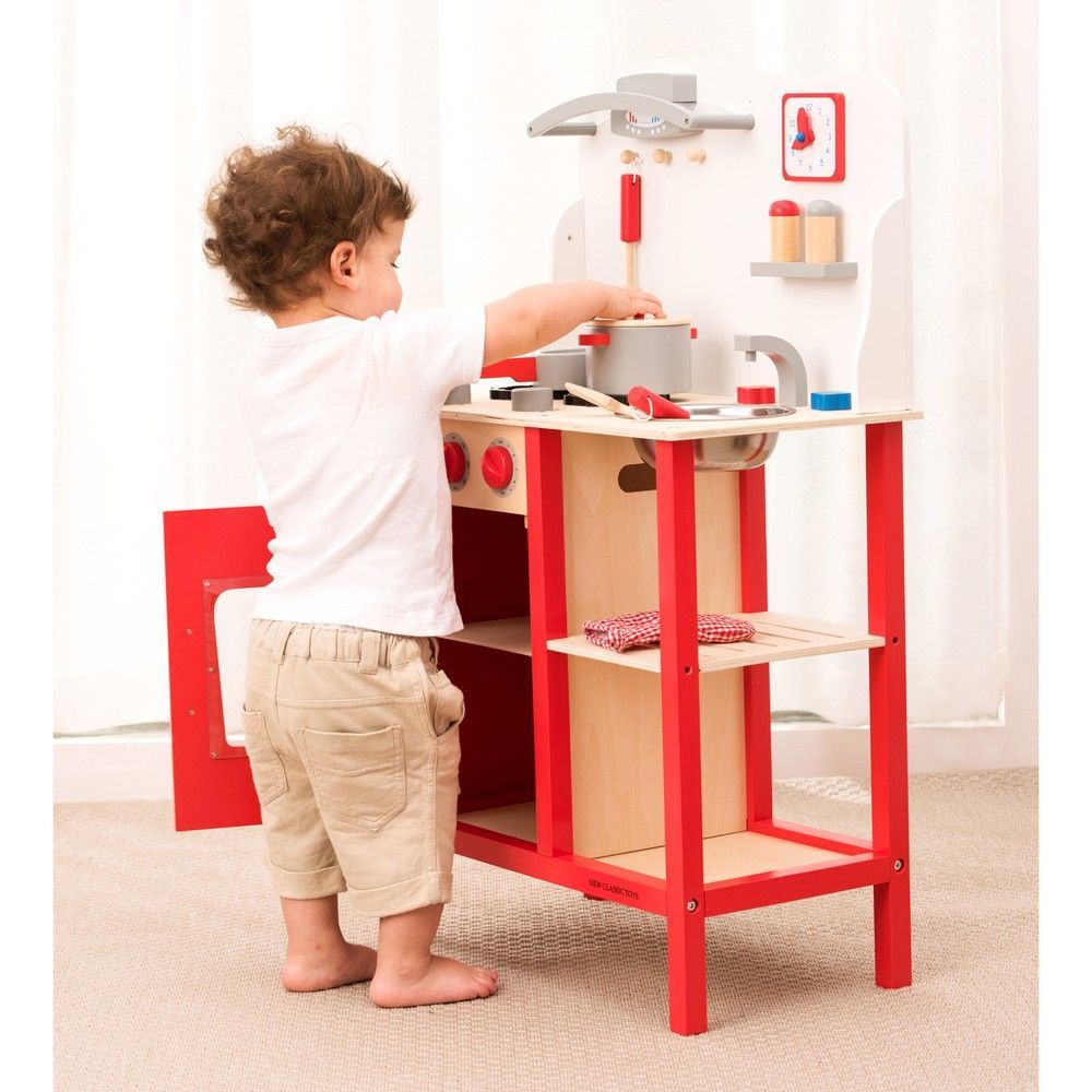 Игрушечная кухня Bon Appetit, цвет красный, New Classic Toys (1055) 8718446010553 фото