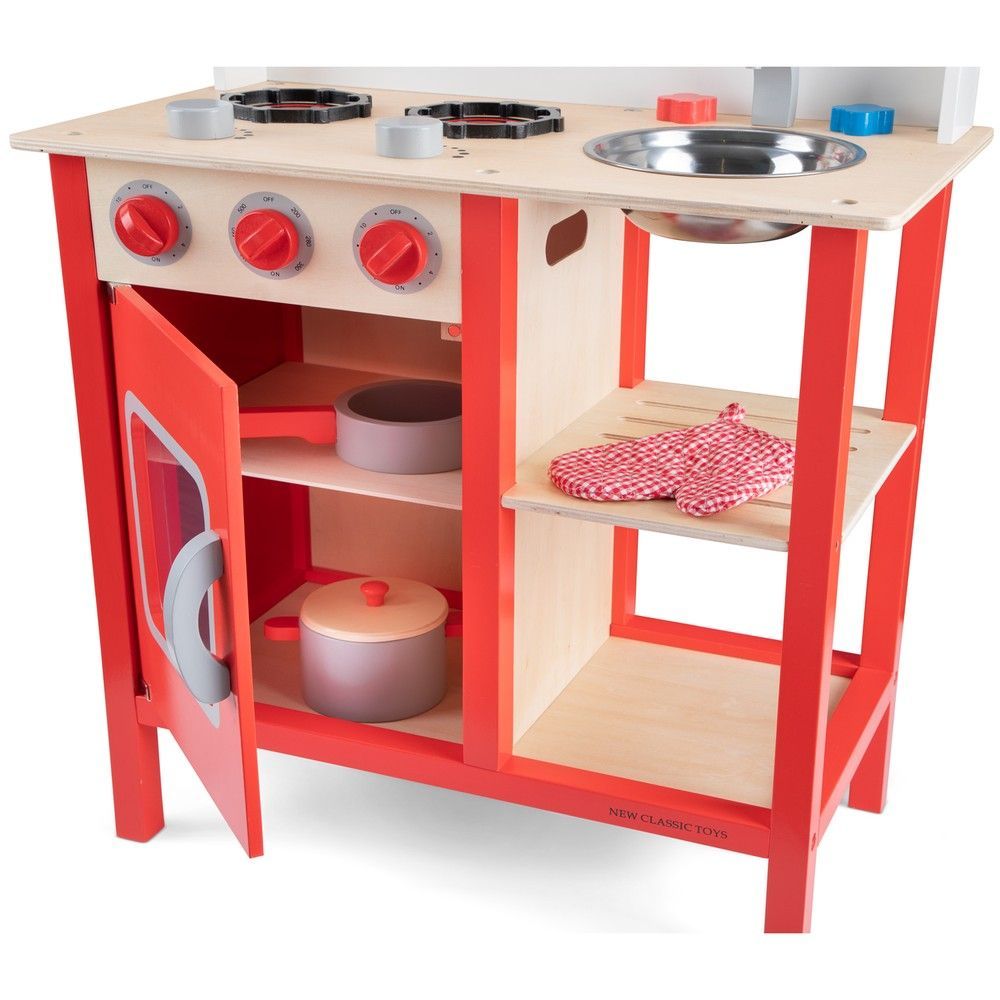 Игрушечная кухня Bon Appetit, цвет красный, New Classic Toys (1055) 8718446010553 фото