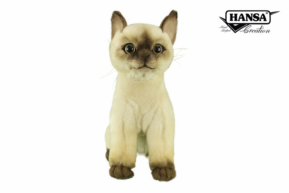 Hansa® | М'яка іграшка Сіамська кішка, L. 20см, HANSA (8557)