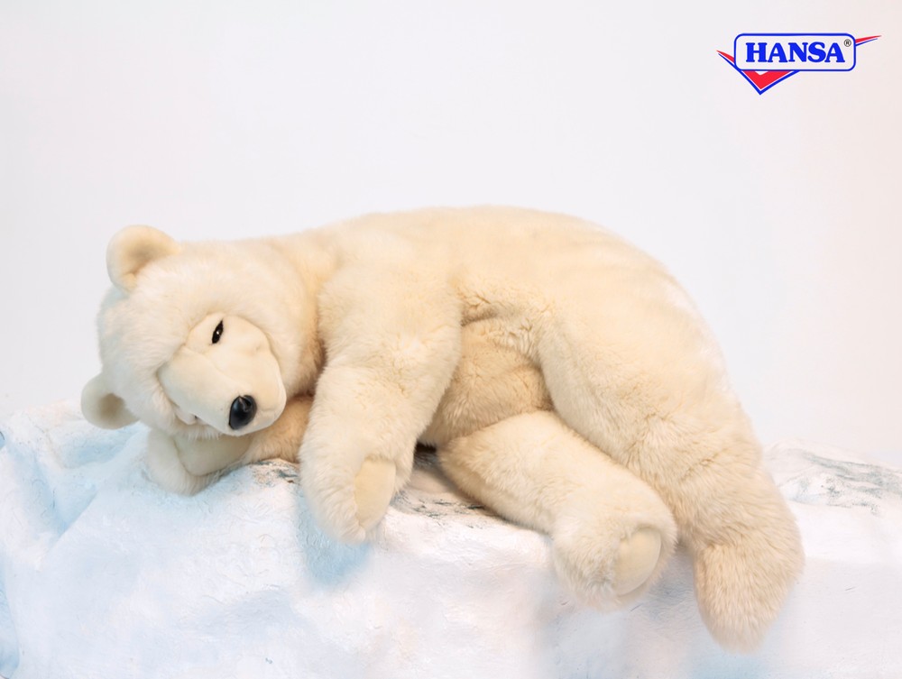 Hansa® | М'яка іграшка Полярний ведмідь, що спить, L. 80см, HANSA (5030)
