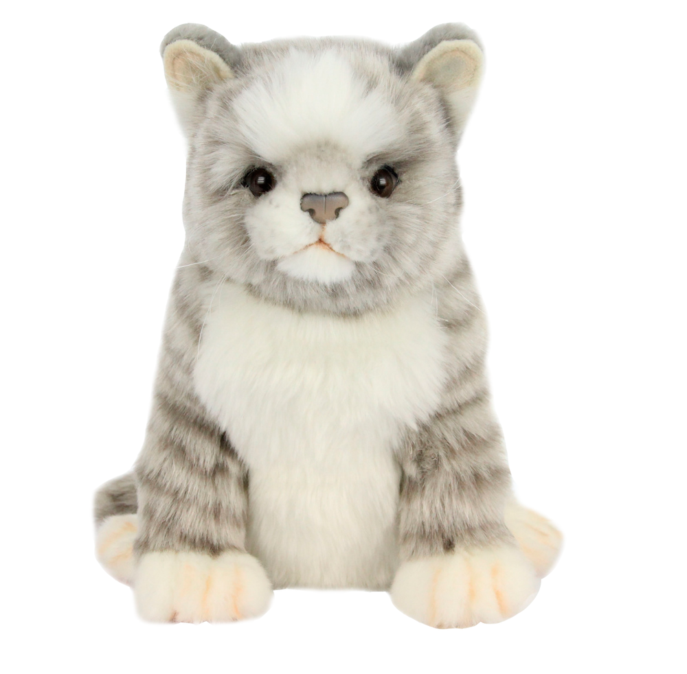Hansa® | Серый кот, 26 см, мягкая игрушка на руку Hansa (8265)