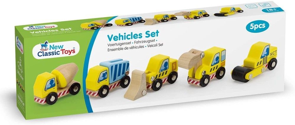 Набор Строительные транспортные средства, New Classic Toys, 5 шт. 8718446119478 фото