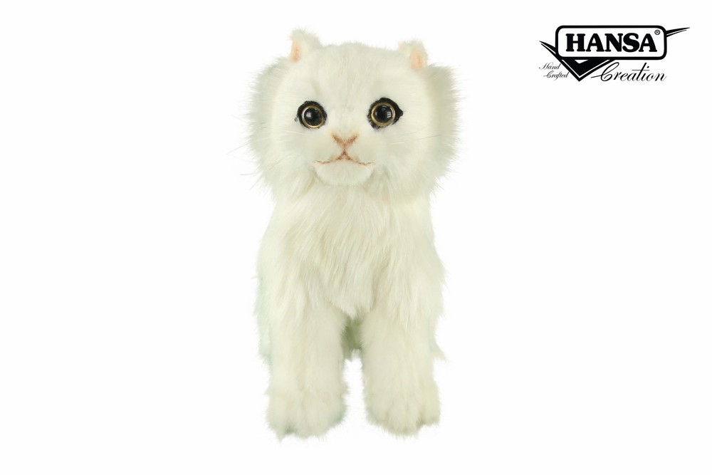 Hansa® | Мягкая игрушка Кот белый, L. 19см, HANSA (8558)